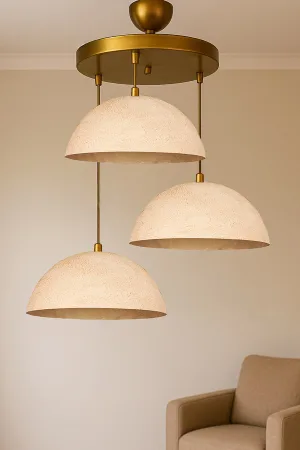 Areon Handmade 3'lü Karbon Beton Avize