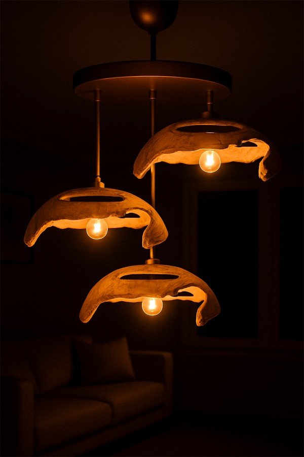 Livora Handmade Carbon Concrete Chandelier Gözat