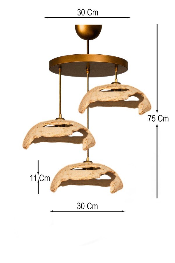 Livora Handmade Carbon Concrete Chandelier Gözat