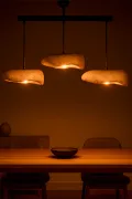 Creamelith Handmade 3-Piece Carbon Concrete Chandelier 