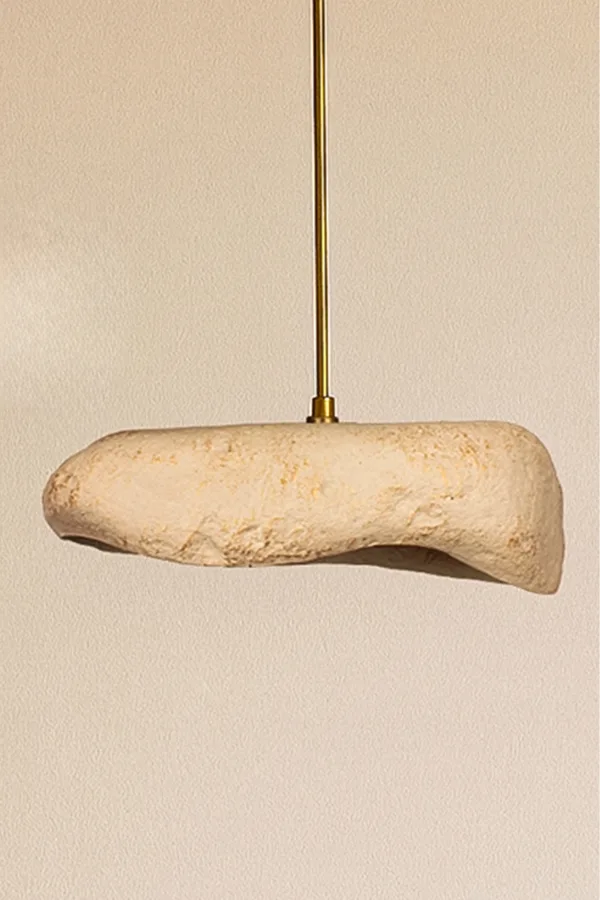 Creamelith Handmade 3-Piece Carbon Concrete Chandelier 
