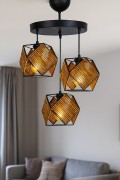 Fiborn Handmade 3-Way Chandelier