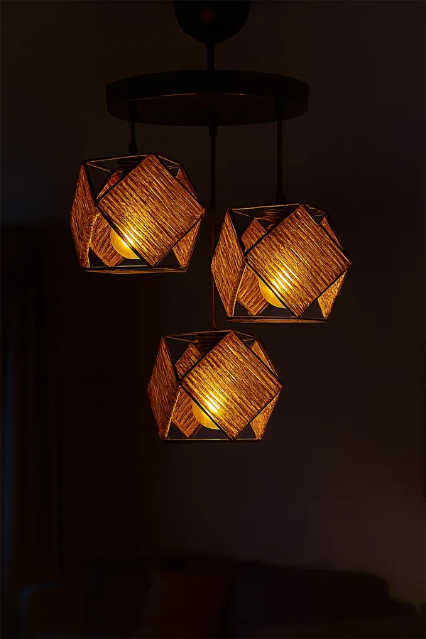 Fiborn Handmade 3'lü Avize