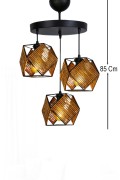 Fiborn Handmade 3-Way Chandelier