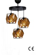 Fiborn Handmade 3-Way Chandelier