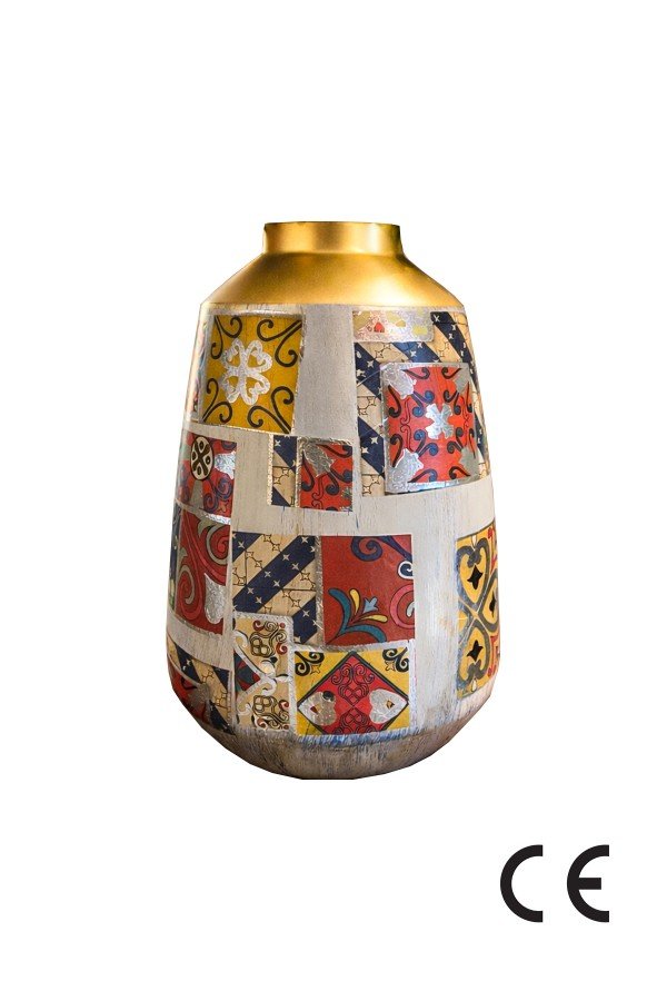 Dekoratif Seramik Vazo El Yapımı Modern Ev Dekoru – Mirelza 