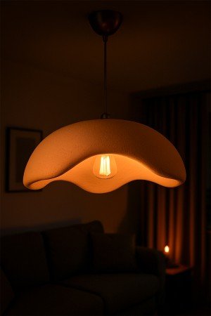 Ondia Handmade Carbon Concrete Chandelier