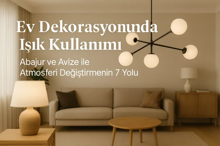 Ev Dekorasyonunda Işık Kullanımı: Abajur ve Avize ile Atmosferi Değiştirmenin 7 Yolu