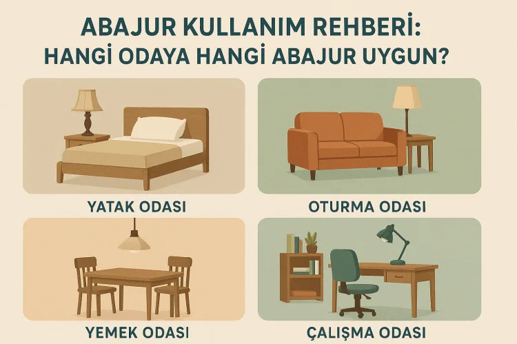 Abajur Kullanım Rehberi: Hangi Odaya Hangi Abajur Uygun