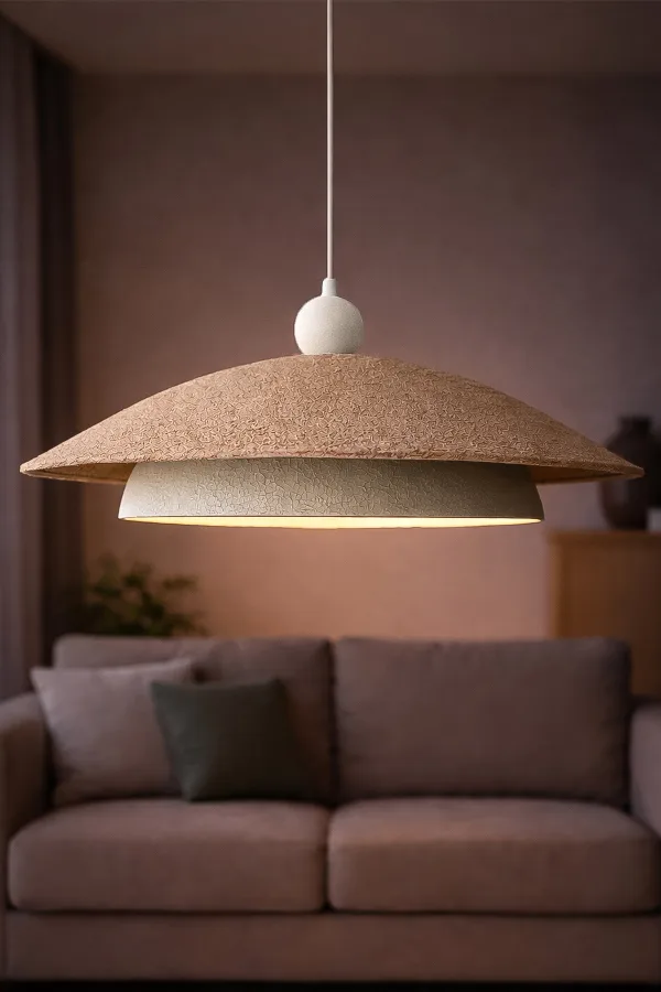 Handmade Wabi Sabi Karbon Beton Avize- Olivra Handmade Wabi Sabi Karbon Beton Avize- Olivra