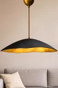 Handmade Wabi Sabi Karbon Beton Avize- Black Arivienne