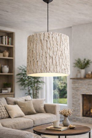 Handmade Wabi Sabi Karbon Beton Avize- Barkon