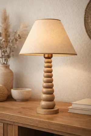 Abajur Handmade Ahşap - Bellora