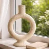 Decorative Ceramic Candle Holder, Handmade, Modern Home Decor – Circle