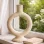 Decorative Ceramic Candle Holder, Handmade, Modern Home Decor – Circle
