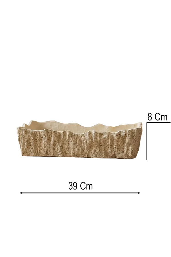 Decorative Ceramic Plate, Handmade, Modern Home Decor – Erosion