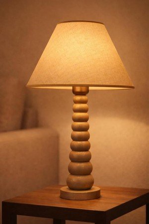 Abajur Handmade Ahşap - Bellora