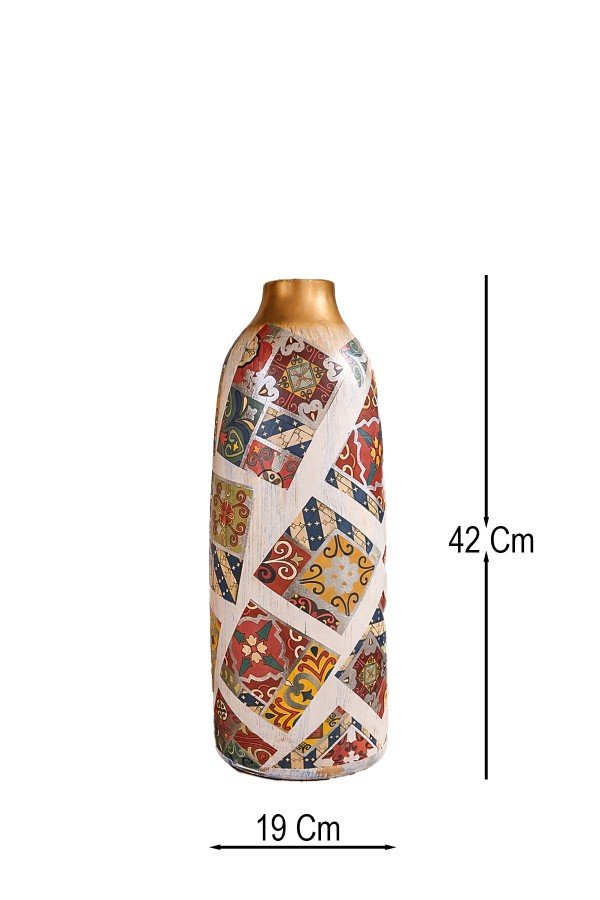 Dekoratif Seramik Vazo El Yapımı Modern Ev Dekoru – İris Dekoratif Seramik Vazo El Yapımı Modern Ev Dekoru – İris