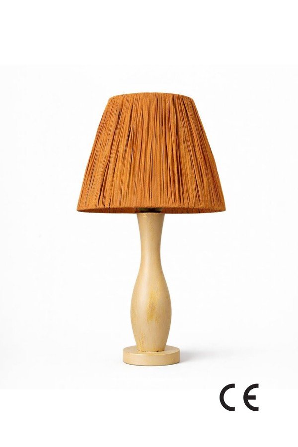 Abajur Handmade Ahşap - Tanora