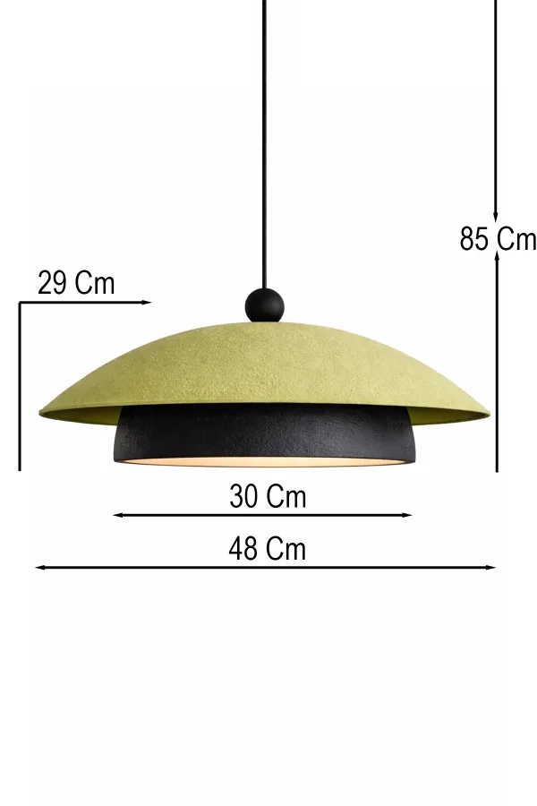 Handmade Wabi Sabi Karbon Beton Avize- Pistachio Handmade Wabi Sabi Karbon Beton Avize- Pistachio