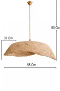 Handmade Wabi Sabi Karbon Beton Avize- Terranis Handmade Wabi Sabi Karbon Beton Avize- Terranis