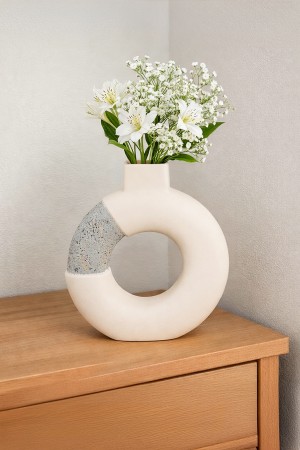 Dekoratif Seramik Vazo El Yapımı Modern Ev Dekoru – Dualis