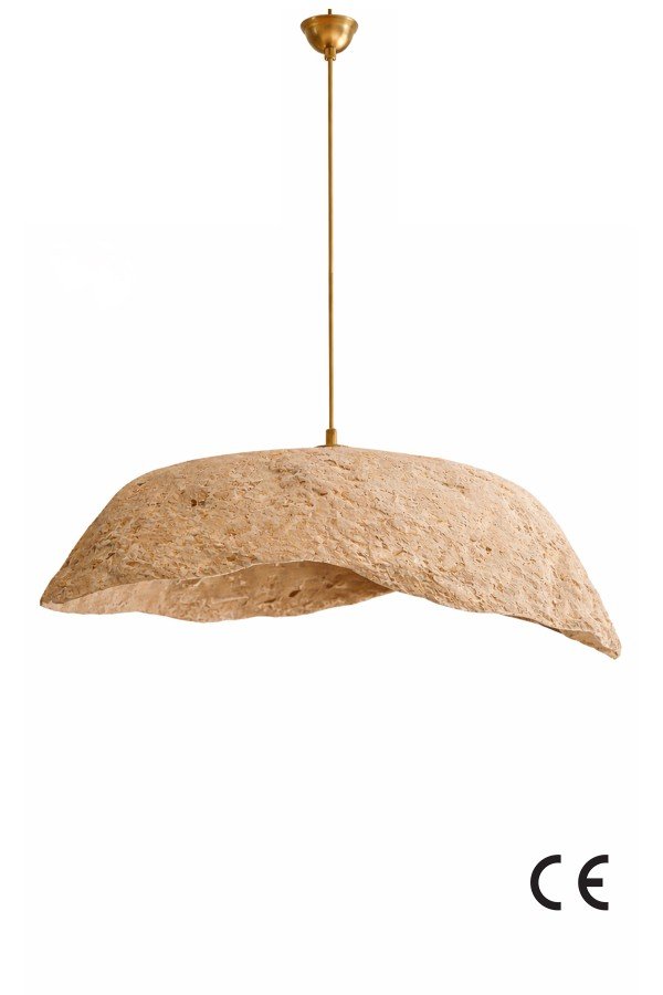 Handmade Wabi Sabi Karbon Beton Avize- Terranis