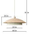 Handmade Wabi Sabi Karbon Beton Avize- Olivra Handmade Wabi Sabi Karbon Beton Avize- Olivra