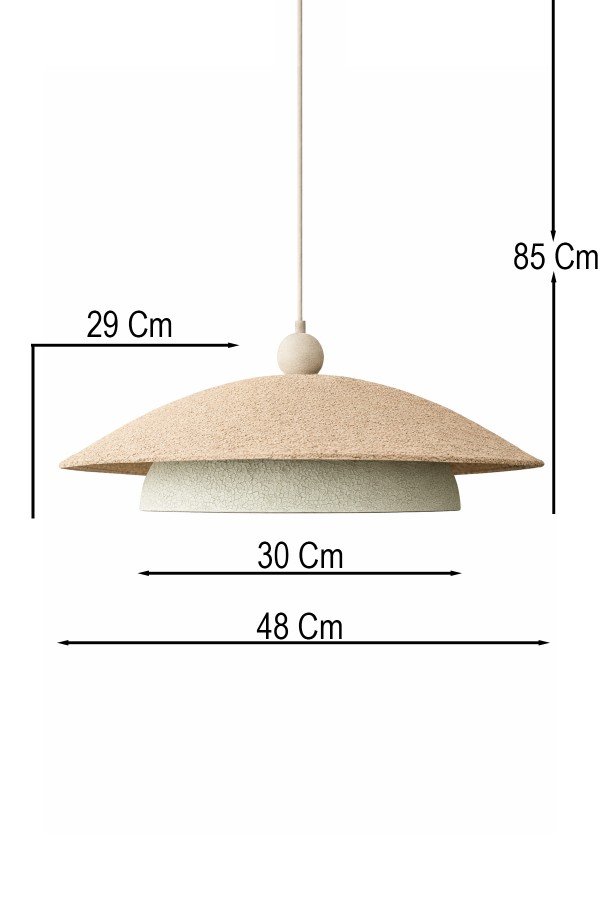 Handmade Wabi Sabi Karbon Beton Avize- Olivra Handmade Wabi Sabi Karbon Beton Avize- Olivra