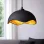 Handmade Wabi Sabi Karbon Beton Avize- Black Teynor
