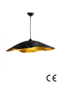 Black Travone Handmade Carbon Concrete Chandelier Black Travone Handmade Carbon Concrete Chandelier
