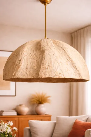 Handmade Wabi Sabi Karbon Beton Avize- Caventra