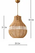 Handmade Single Pendant Chandelier - Zoriel