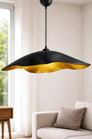 Black Travone Handmade Karbon Beton Avize