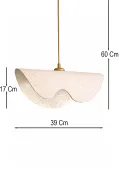 Handmade Wabi Sabi Karbon Beton Avize- Waveon Handmade Wabi Sabi Karbon Beton Avize- Waveon