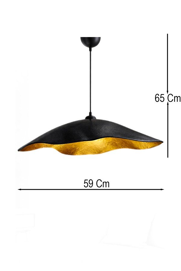 Black Travone Handmade Carbon Concrete Chandelier