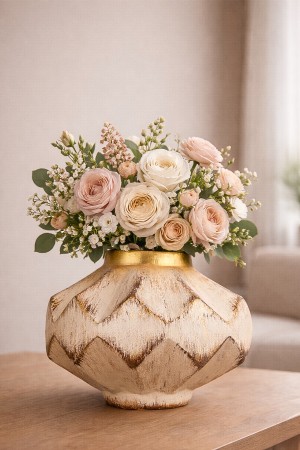 Dekoratif Seramik Vazo El Yapımı Modern Ev Dekoru – Etrua