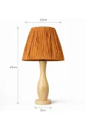 Abajur Handmade Ahşap - Tanora