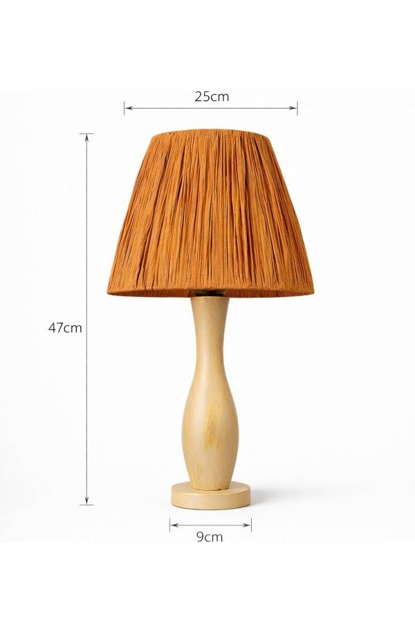 Abajur Handmade Ahşap - Tanora