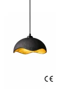 Handmade Wabi Sabi Karbon Beton Avize- Black Teynor Handmade Wabi Sabi Karbon Beton Avize- Black Teynor