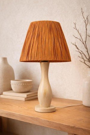 Abajur Handmade Ahşap - Tanora
