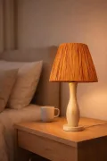 Abajur Handmade Ahşap - Tanora