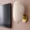 Handmade Wabi Sabi Carbon Concrete Sconce - Akari