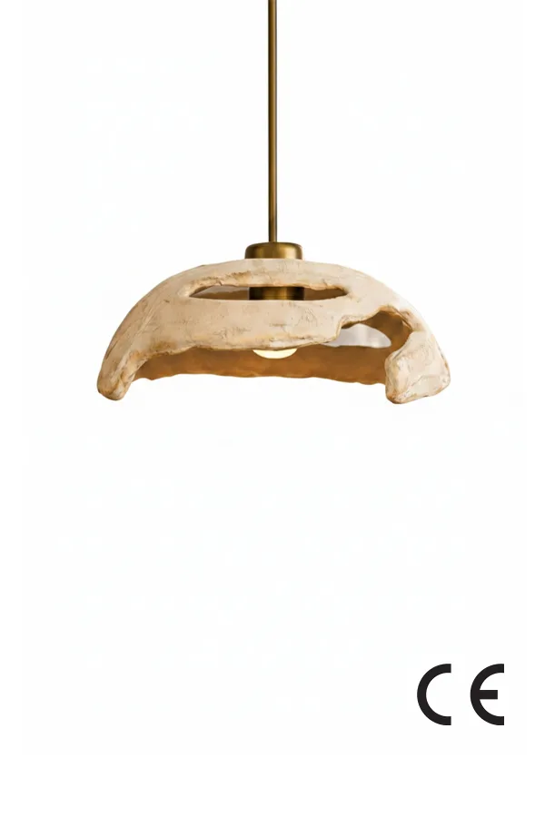 Handmade Wabi Sabi Karbon Beton Avize-Petra