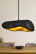 Handmade Wabi Sabi Karbon Beton Avize- Black Korvex Handmade Wabi Sabi Karbon Beton Avize- Black Korvex