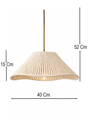 Rayen Handmade Tekli Sarkıt Ekru Avize