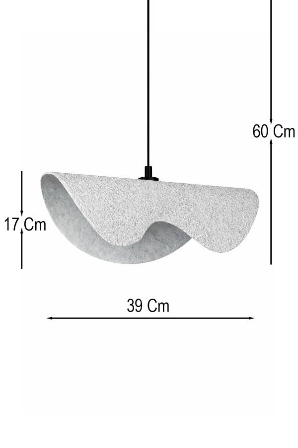 Handmade Wabi Sabi Karbon Beton Avize- Ondera Handmade Wabi Sabi Karbon Beton Avize- Ondera