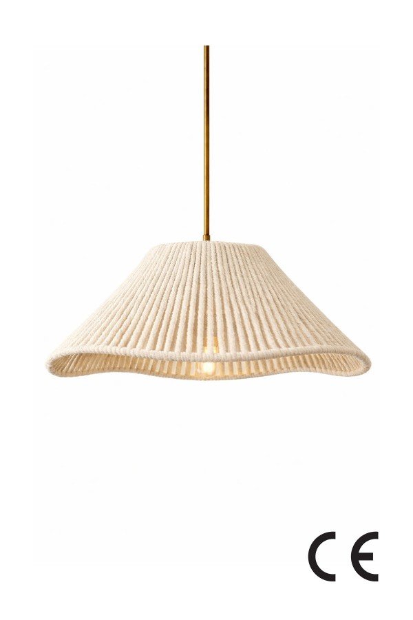 Rayen Handmade Tekli Sarkıt Ekru Avize