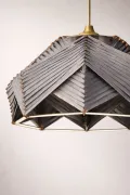 Chaos Handmade Tekli Sarkıt Gri Avize