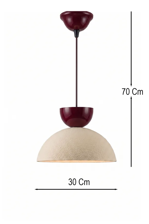 Handmade Wabi Sabi Karbon Beton Avize - Bordaux Handmade Wabi Sabi Karbon Beton Avize - Bordaux